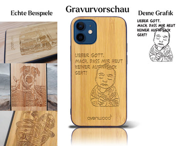INDIVIDUELL iPhone 12 Pro Max Bambus-Kunststoff